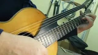 Друхгрифовая семиструнная гитара мастера Архузена1904 г играет Gurano Orvat