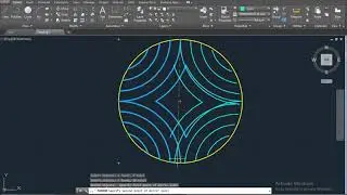 How to use practice with circle commands in AutoCAD 2018