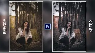 Black and Orange Color Grading Effect - Photoshop CC Tutorial [Free Preset]