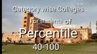 Engineering colleges for category wise and percentile wise