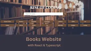 React Books Website Tutorial | with Redux Toolkit, TypeScript & OpenLibrary API | React Projects