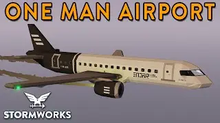 One Man Airport Flight Sim Mission Using StormLink - Stormworks