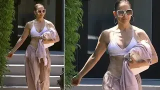 Jennifer Lopez Seen Leaving Luxury Gym In The Hamptons