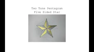 Two Tone Pentagram - Five Sided Star