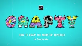 Procreate｜Let's draw the Monster Alphabet!｜Tutorial