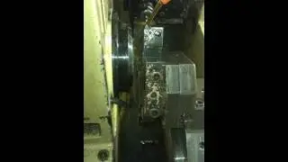 OLD SWISS TYPE LATHE MAKING A RIVET