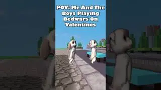 POV: When you got nothing to do one valentines #short #robloxbedwars #viral #meme #barbiedogsdancing