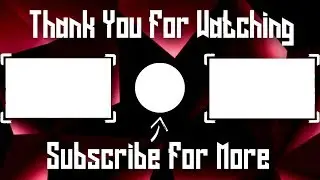 How to make end screen template for your YouTube video on android