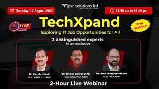 TechXpand Webinar- Exploring IT Job Opportunities for all | Hosted by IPSR
