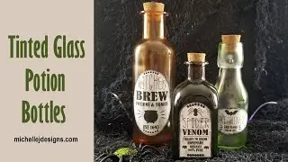 Tinted Glass Potion Bottles