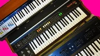 Vintage Stringmachines  Logan String Melody, Roland,VP-330, Crumar Performer