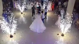 Эффектная подача торта с танцующими фонтанами от Effect Show