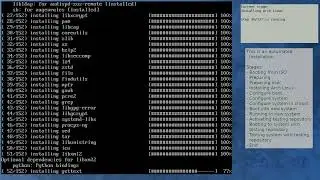 Arch Linux installation recording to kernel 6.6.9-arch1-1 (testing)