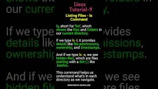 Linux Tutorials -9 Listing Files - ls Command Explained 