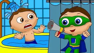 Super Why Scares Whyatt at The Shower | Drawing Story
