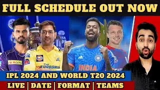IPL 2024 Start Date😳 ! T20 World Cup 2024 Full Schedule, Time, Format and Teams | FIVE SPORTZ