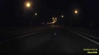 старый оскол ночью ,объезная дорога