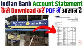 How to Download Indian Bank Account Statement | Indian Bank Account Statement Download Kaise Kare