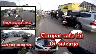 Jalan jalan menelusuri tempat cafe hit di sidoarjo || motovlog sidoarjo