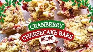 Festive Cranberry Cheesecake Squares