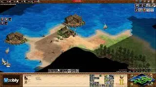 Voobly AOE2 1.6: Nomad, Japanese vs Goths