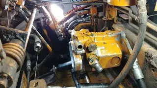 Installing the hydraulic pumps after replacing leaky seals