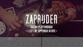Zapruder "I Left My Appendix in NYC - Guitar Playthrough" (2019, Apathia Records)