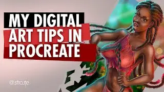 How I Create Digital art in Procreate | GET STARTED In DIGITAL ART