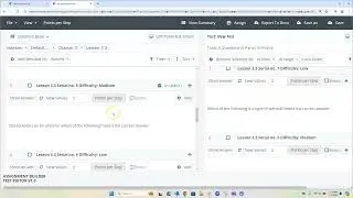 Assignment Builder for Tests
