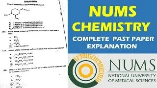NUMS CHEMISTRY | NUMS PAST PAPERS | FULL PAPER DISCUSSION | MDCAT ONLINE PREP