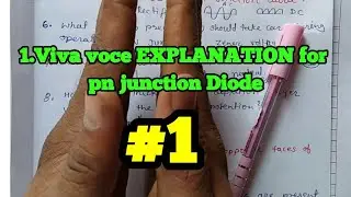 Viva voce pn junction diode explanation in hindi/conceptual answer for pn junction diode#1