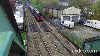 Steam Train Bahamas passing through Macclesfield