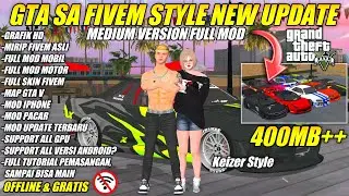 SHARE‼️GTA SA FIVEM STYLE MEDIUM VERSION FULL MOD MOBIL+MOD MOTOR & FULL SKIN TERBARU‼️GTA SA FIVEM