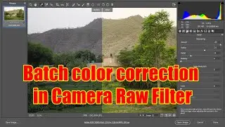 Batch color correction in camera raw filter in photoshop | The Imaging