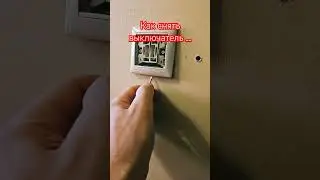 Как снять выключатель двойной.