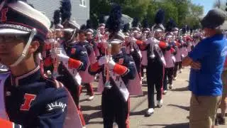 Watch Now: The University of Illinois Fighting Illini Band marches in Rock Island's Labor Day Parade