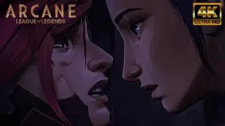 [4K AI] | Arcane | Caitlyn & Vi Meet Silco Scene | UPSCALED