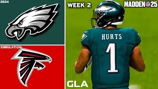 Eagles vs. Falcons | Week 2 Simulation | Madden 25 Gameplay