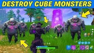 Destroy Cube Monsters and Deal damage with Assault Rifles or Pistols to Cube Monsters Challenges