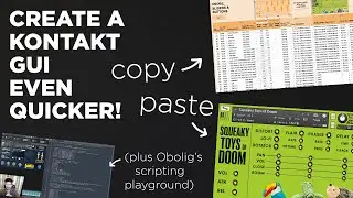 How to script a GUI in Kontakt extra quickly (plus FREE google sheet and annotated instrument).