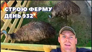 BUILDING A FARM DAY 932, I'M GOING TO RAISE OSTRICHES! ALL THE RABBITS ESCAPED THE PIT...