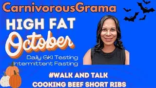 Cooking Carnivore oven roasted beef short ribs  #carnivorousgrama #cooks! #walkandtalk #dailyupdate