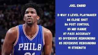Jsmooth Best Joel Embiid Center Build.  2-Way 3 Level Playmaker