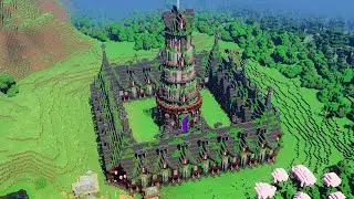 Building a Massive Enchanted Tower in Survival Minecraft! (This took 3+ Months to build!)