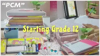 Starting class 12 as a pcm student ||12th grader PCM | study vlog, new books| #studyvlog