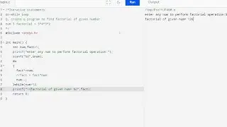 do while loop in C Programming | what is do while loop? Syntax , Example Program | factorial