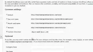 7 Step Wordpress Setup- 3-Configuring WordPress - configuration settings permalinks