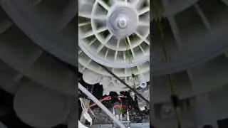 Çamaşır makinesi kazanı sıkma yaparken