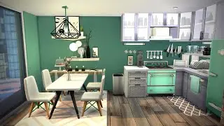 TINY APARTMENT (1310 21 CHIC STREET) 🌆 SIMS 4 SPEED BUILD STOP MOTION (NO CC)