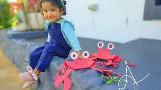 CRAB PUPPET🦀(2020)| Free Template🦀|EASY CRAB CRAFT🦀|PAPER CRAFT🦀| ANYONE CAN DO CRAFT🦀